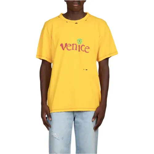 Venice Beschädigtes T-Shirt ERL - ERL - Modalova