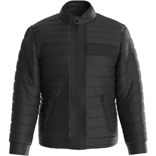 Kunstlederjacke , Herren, Größe: XL - Guess - Modalova