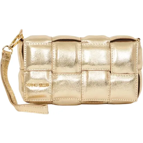 Goldene Carissa-S Lederbox Tasche , Damen, Größe: ONE Size - Marc Ellis - Modalova