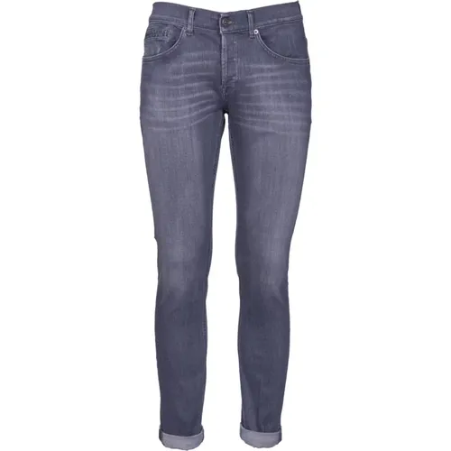 Trousers Grey , male, Sizes: W31, W35, W38 - Dondup - Modalova