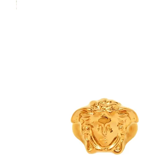 Men&#39;s Accessories Ring Gold Aw23 , male, Sizes: 60 MM, 58 MM - Versace - Modalova
