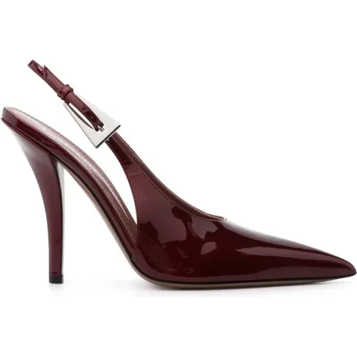 Spitz zulaufende Slingback-Pumps in Pinot Noir , Damen, Größe: 37 EU - Paris Texas - Modalova