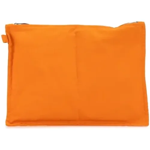 Pre-owned Canvas pouches , female, Sizes: ONE SIZE - Hermès Vintage - Modalova