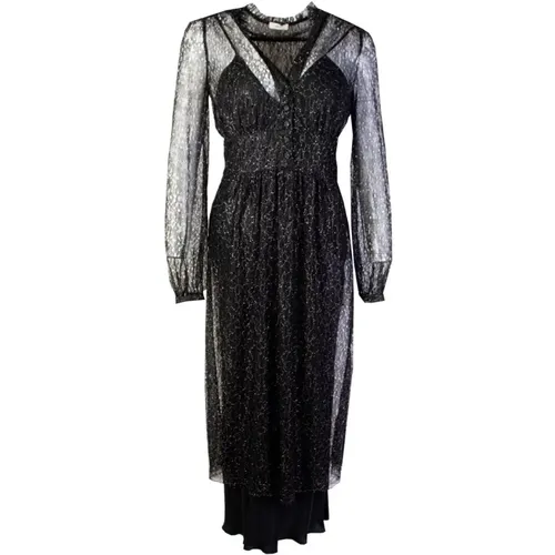 Long Embellished Dress with petticoat , Damen, Größe: XS - Lardini - Modalova