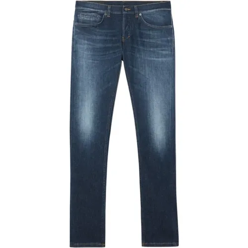 Straight Denim Jeans , male, Sizes: W32, W38 - Dondup - Modalova