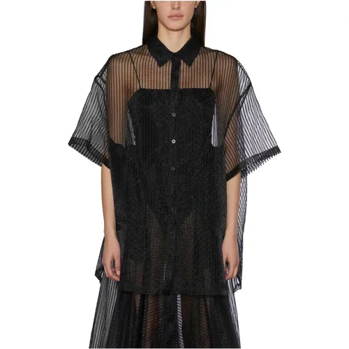 Oversized Transparente Bluse - NÜ Denmark - Modalova