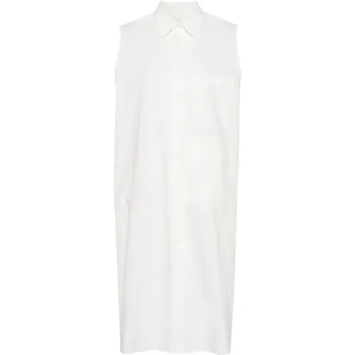 Cotton Poplin Maxi Dress , female, Sizes: S, XS - MM6 Maison Margiela - Modalova