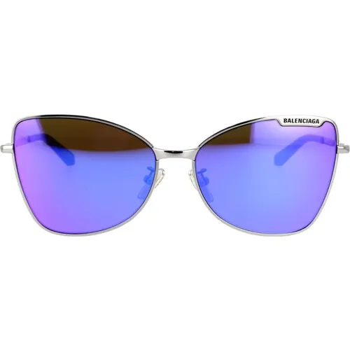 Sonnenbrille mit unregelmäßiger Form Bb0278S 003 , Damen, Größe: 60 MM - Balenciaga - Modalova