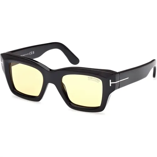 Ilias Sonnenbrille Schwarz , Herren, Größe: 50 MM - Tom Ford - Modalova