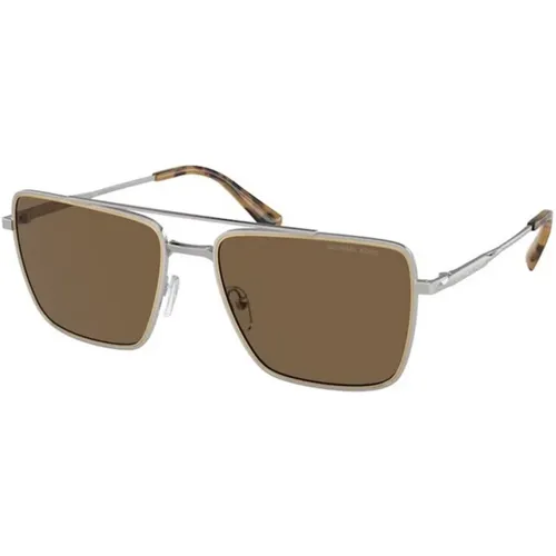 Silberne braune Sonnenbrille Blue Ridge - Michael Kors - Modalova