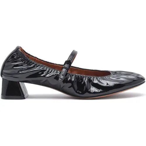 Schwarze Ballerina Keilschuhe - Lanvin - Modalova