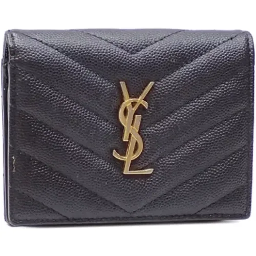 Pre-owned Leather wallets , female, Sizes: ONE SIZE - Yves Saint Laurent Vintage - Modalova