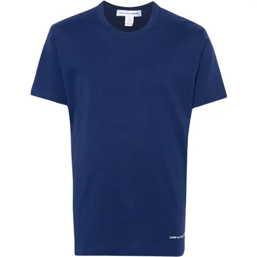 Navy Tee Shirt Classic Style , male, Sizes: M, S - Comme des Garçons - Modalova