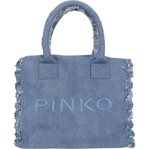 Shoulder Bags Beach Shopper Bag , female, Sizes: ONE SIZE - pinko - Modalova