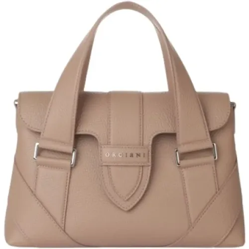 Leather Handbag Alma S Sense , female, Sizes: ONE SIZE - Orciani - Modalova