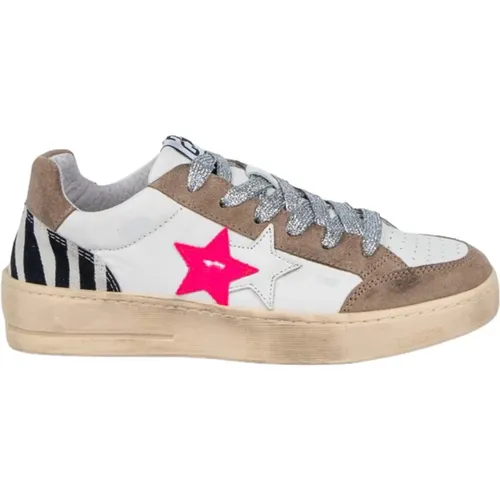 Weiße und Tortora Sneakers New Star , Damen, Größe: 36 EU - 2Star - Modalova