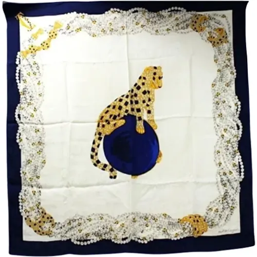 Pre-owned Silk scarves , female, Sizes: ONE SIZE - Cartier Vintage - Modalova