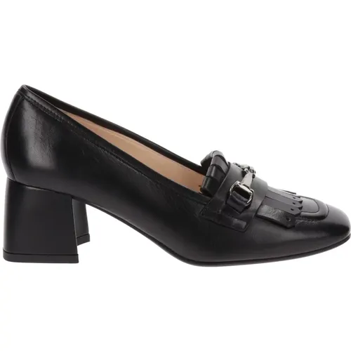 Leather Women Heeled Shoes , female, Sizes: 3 UK, 4 UK, 5 UK, 7 UK - Nerogiardini - Modalova