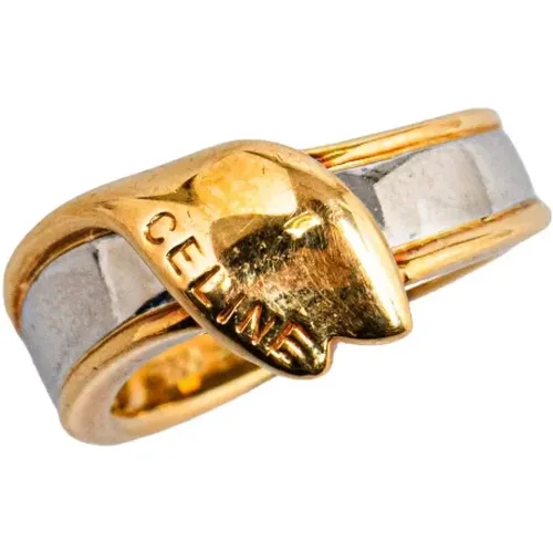 Pre-owned Metal rings , female, Sizes: ONE SIZE - Celine Vintage - Modalova