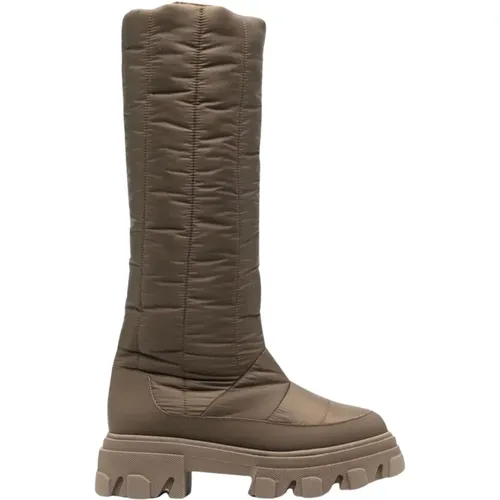 Padded Boots with Logo Heel , female, Sizes: 4 UK - Gia Borghini - Modalova