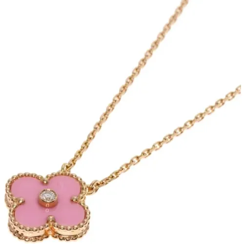 Pre-owned Rose Gold necklaces , female, Sizes: ONE SIZE - Van Cleef & Arpels Pre-owned - Modalova