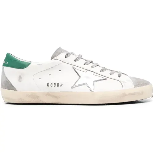 Super Star Leather Suede Sneakers , male, Sizes: 8 UK, 11 UK - Golden Goose - Modalova