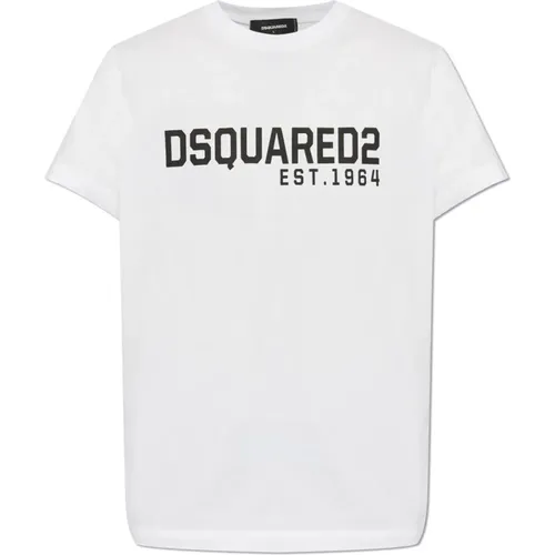 T-Shirt mit Druck , Herren, Größe: 2XL - Dsquared2 - Modalova