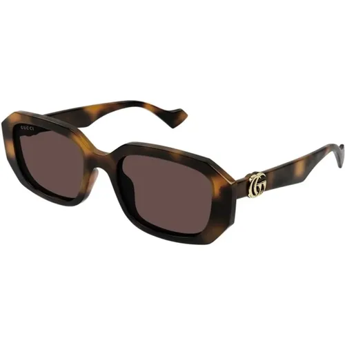 Braune Havana Sonnenbrille Gg1535S 002 - Gucci - Modalova
