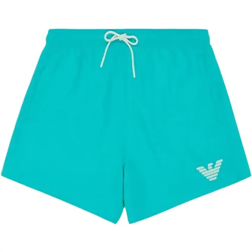 Turquoise Beach Shorts , male, Sizes: 2XL - Emporio Armani - Modalova
