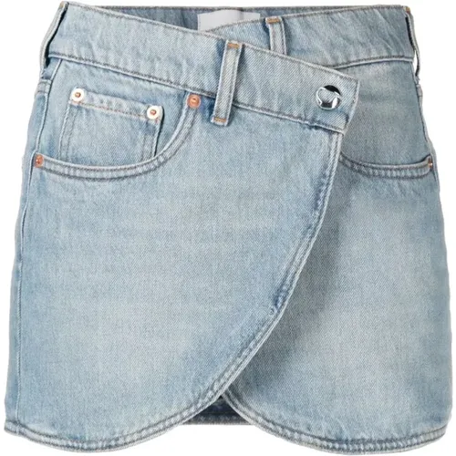 Denim Mini Skirt , female, Sizes: S - Coperni - Modalova