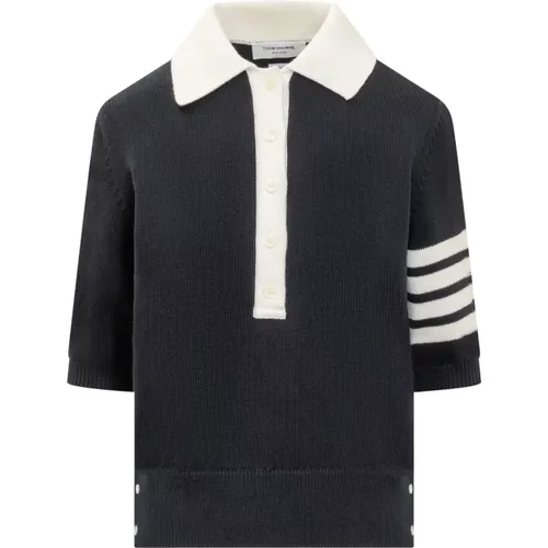 Cotton Polo Shirt , female, Sizes: M - Thom Browne - Modalova