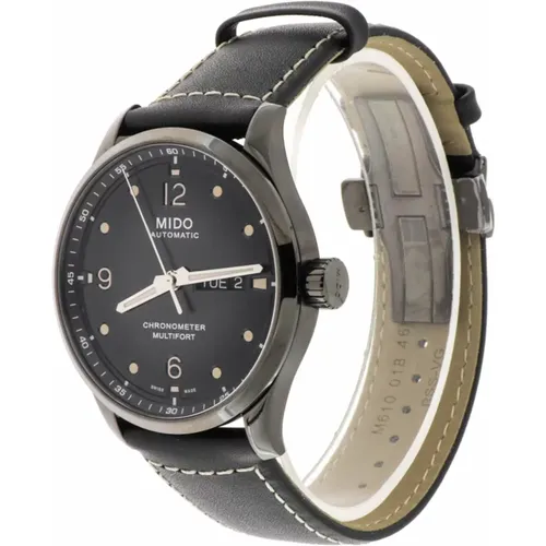 Chronometer Automatik Uhr Schwarz Leder - Mido - Modalova