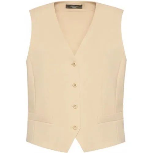 Braune Jersey Baumwoll Gilet Jacke , Damen, Größe: M - Max Mara - Modalova