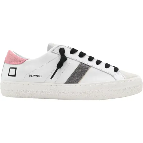 Vintage Calf -Pink Sneakers , Damen, Größe: 37 EU - D.A.T.E. - Modalova