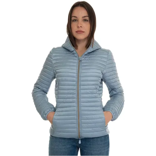 Quilted Jacket with Fixed Hood , female, Sizes: M - Save The Duck - Modalova