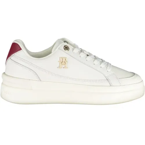 Lace-Up Sneaker with Contrast Details , female, Sizes: 6 UK, 8 UK, 7 UK, 4 UK, 5 UK - Tommy Hilfiger - Modalova