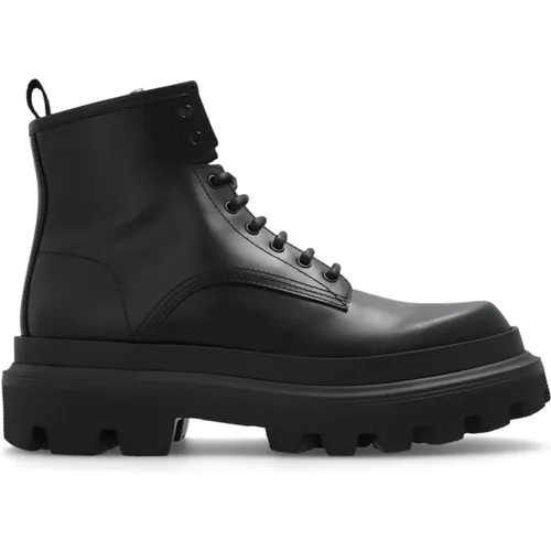 Platform combat boots , male, Sizes: 9 1/2 UK, 7 UK, 6 UK, 8 1/2 UK, 7 1/2 UK, 11 UK, 8 UK, 10 UK - Dolce & Gabbana - Modalova