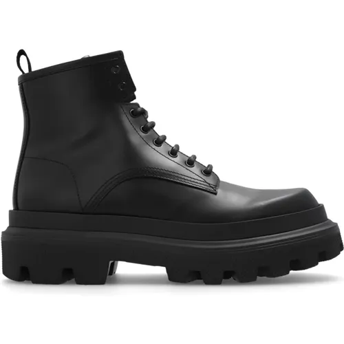 Platform combat boots , male, Sizes: 9 1/2 UK, 7 UK, 6 UK, 8 1/2 UK, 9 UK, 11 UK, 8 UK, 10 UK - Dolce & Gabbana - Modalova
