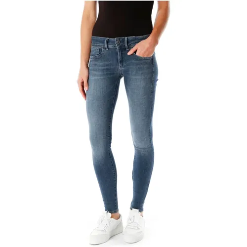 Lynn Mid Waist Skinny Jeans , Damen, Größe: W25 L30 - G-Star - Modalova