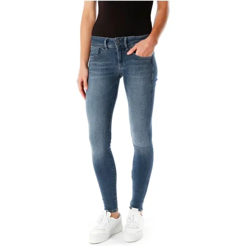 Lynn Mid Waist Skinny Jeans , Damen, Größe: W29 L32 - G-Star - Modalova