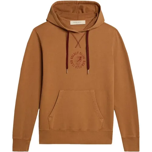 Journey Collection Hoodie in Windsor Wine , male, Sizes: L - Golden Goose - Modalova