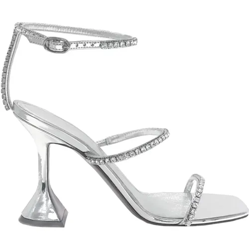 Mirror Sandals , female, Sizes: 4 UK, 5 1/2 UK, 3 UK, 4 1/2 UK - Amina Muaddi - Modalova