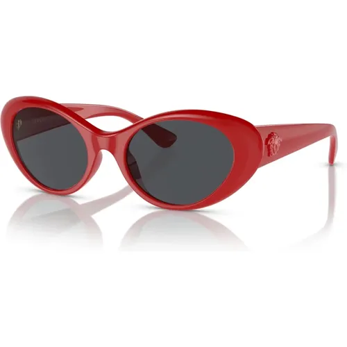 Red/Dark Grey Sunglasses Versace - Versace - Modalova