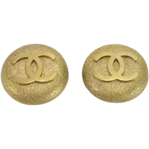 Pre-owned Metal earrings , female, Sizes: ONE SIZE - Chanel Vintage - Modalova