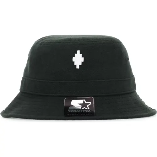 Militärgrüne Acryl Baseballkappe,Erhöhe deinen Stil mit dem Cross Bucket Hat - Marcelo Burlon - Modalova