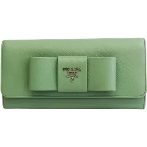 Pre-owned Leather wallets , female, Sizes: ONE SIZE - Prada Vintage - Modalova