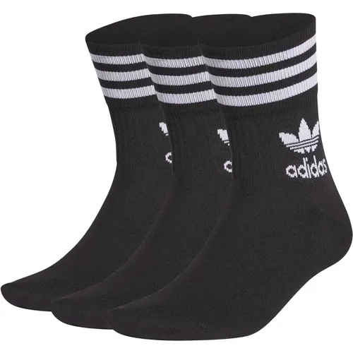 Socken Mid Cut Crw Sck 3Pack , unisex, Größe: S - adidas Originals - Modalova