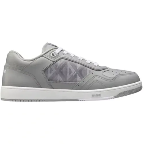 Diamond Leather Sneakers , male, Sizes: 12 UK, 14 UK, 10 UK - Dior - Modalova