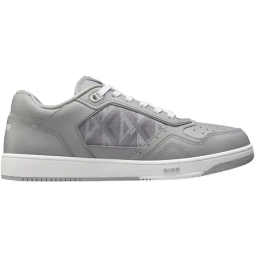 Diamond Leather Sneakers , male, Sizes: 8 1/2 UK, 14 UK - Dior - Modalova