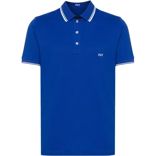 T-shirts and Polos , male, Sizes: M, L - Fay - Modalova